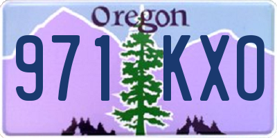 OR license plate 971KXO