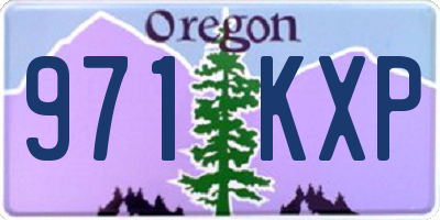 OR license plate 971KXP