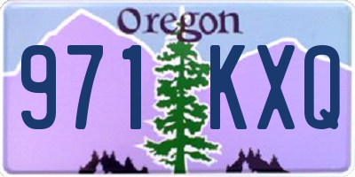 OR license plate 971KXQ