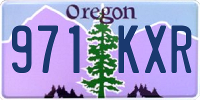OR license plate 971KXR