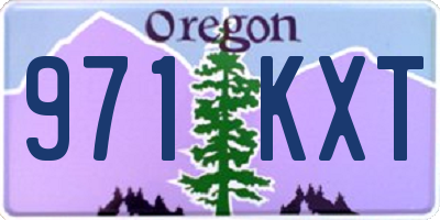 OR license plate 971KXT