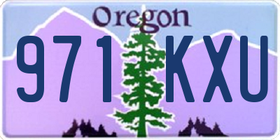OR license plate 971KXU