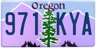 OR license plate 971KYA