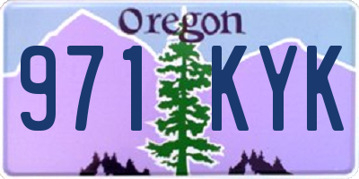 OR license plate 971KYK