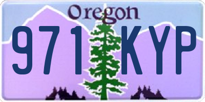 OR license plate 971KYP