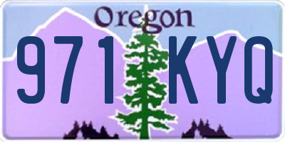 OR license plate 971KYQ