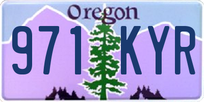 OR license plate 971KYR