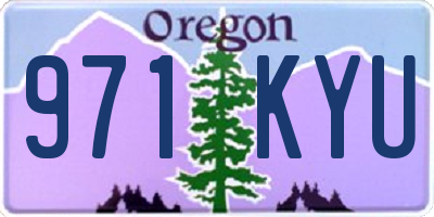 OR license plate 971KYU