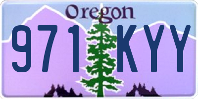 OR license plate 971KYY