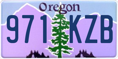 OR license plate 971KZB