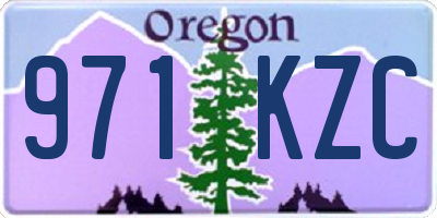 OR license plate 971KZC