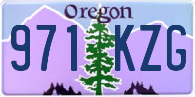 OR license plate 971KZG