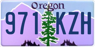 OR license plate 971KZH