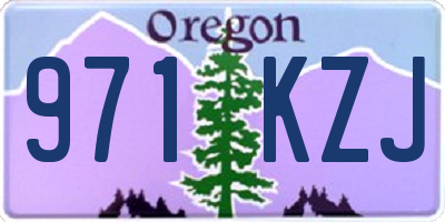 OR license plate 971KZJ