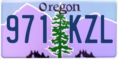 OR license plate 971KZL