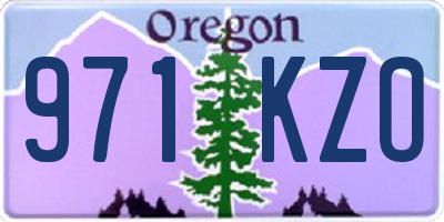 OR license plate 971KZO