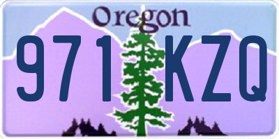 OR license plate 971KZQ