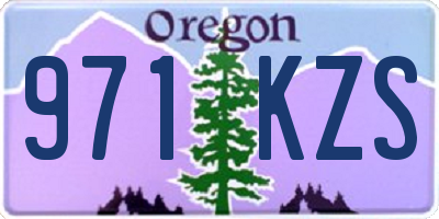 OR license plate 971KZS