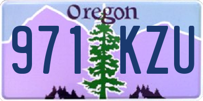 OR license plate 971KZU