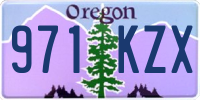 OR license plate 971KZX