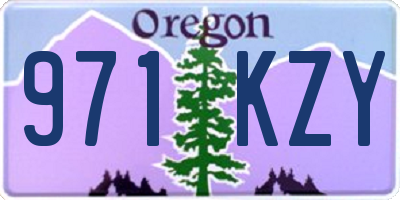 OR license plate 971KZY