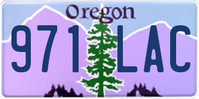 OR license plate 971LAC