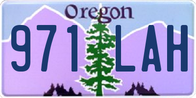 OR license plate 971LAH