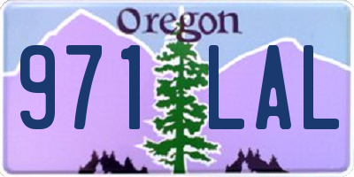 OR license plate 971LAL