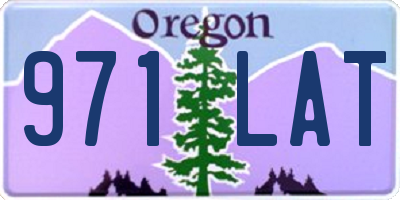 OR license plate 971LAT