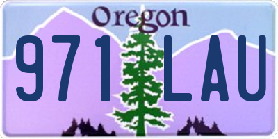 OR license plate 971LAU