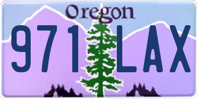 OR license plate 971LAX