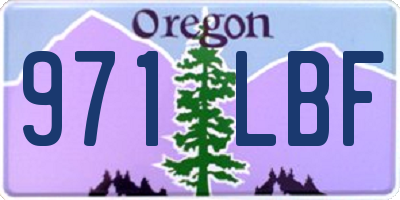 OR license plate 971LBF