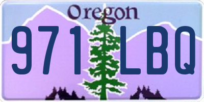 OR license plate 971LBQ
