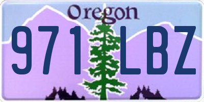 OR license plate 971LBZ