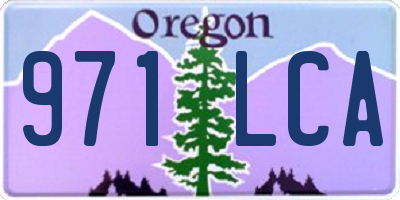 OR license plate 971LCA