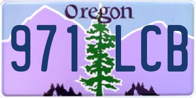 OR license plate 971LCB