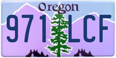 OR license plate 971LCF