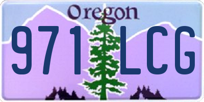 OR license plate 971LCG