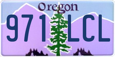OR license plate 971LCL