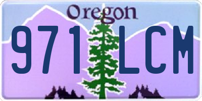 OR license plate 971LCM
