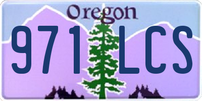OR license plate 971LCS