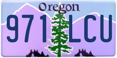 OR license plate 971LCU