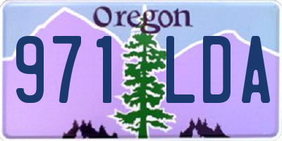 OR license plate 971LDA