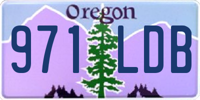 OR license plate 971LDB