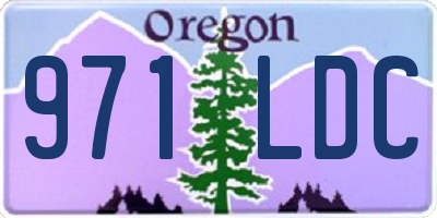 OR license plate 971LDC