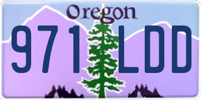 OR license plate 971LDD