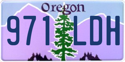 OR license plate 971LDH