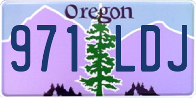 OR license plate 971LDJ