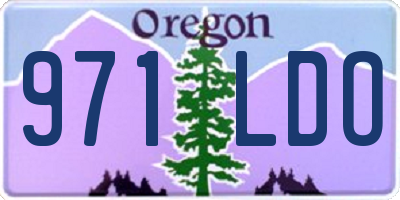 OR license plate 971LDO