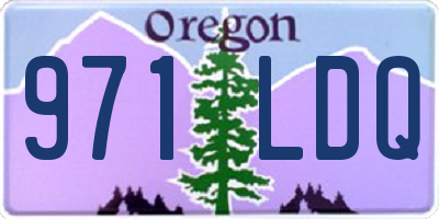 OR license plate 971LDQ